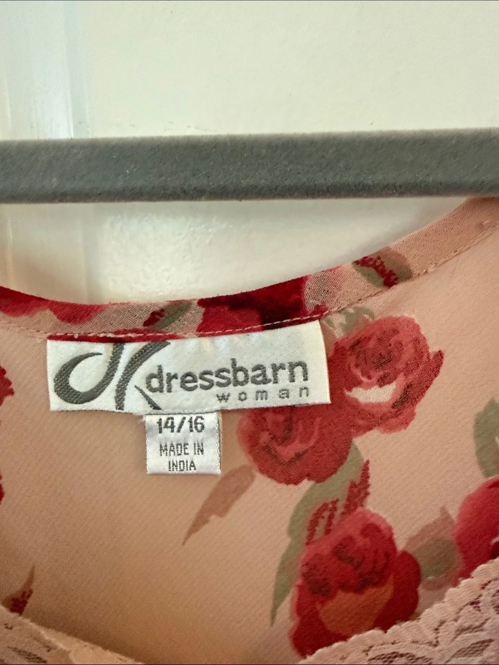 Dress Barn Blush Pink Floral Asymmetrical Cowl Neck Dress - Picture 2 of 6